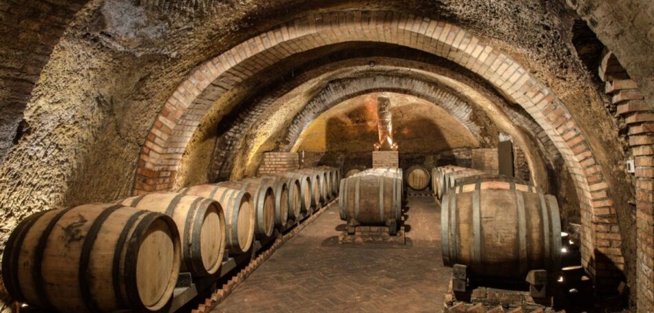 Le Grotte Storiche scavate nel tufo delle Cantine del Notaio nel Vulture