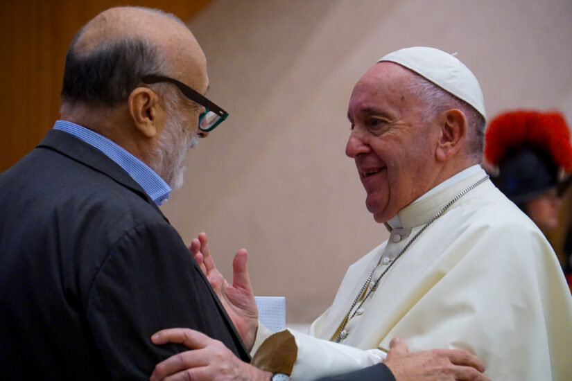 Carlo Petrini con Papa Francesco