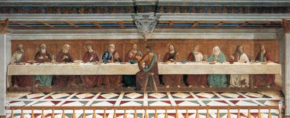 L’“Ultima Cena” di Domenico Ghirlandaio a Badia a Passignano dove Marchesi Antinori produce il Chianti Classico