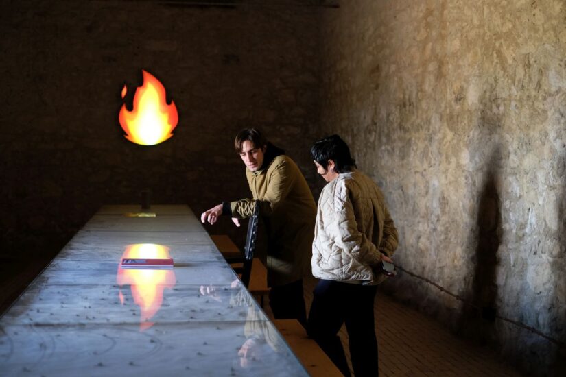 Vito Planeta e Monira Al Qadiri nello Studiolo Ulysses alla Tenuta Ulmo