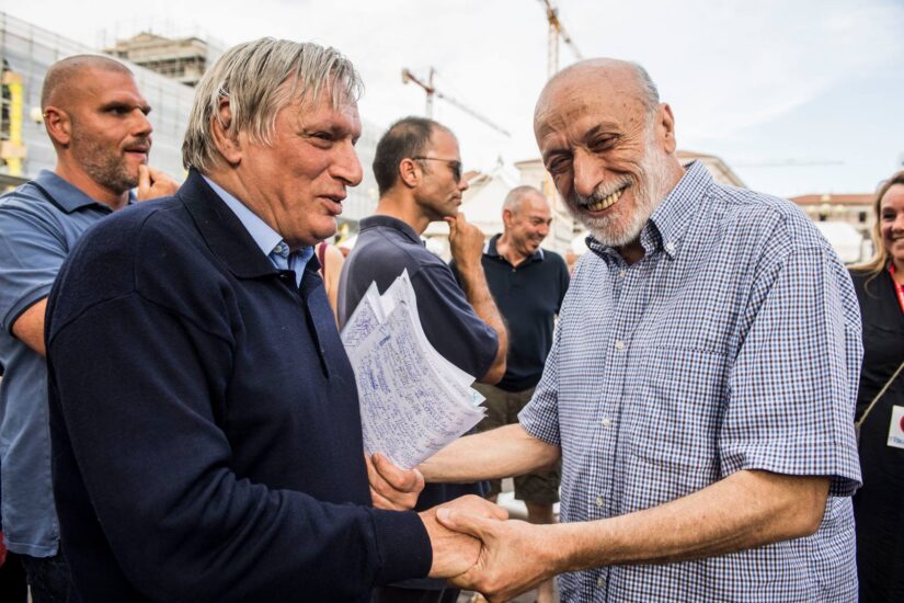 Don Ciotti e Carlo Petrini (credit: Slow Food)