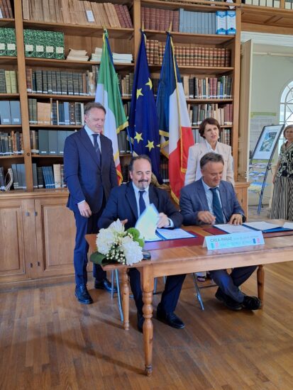 Ad Antibes il vertice Italia-Francia (ph: Fb/Francesco Lollobrigida)