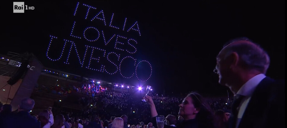 All&rsquo;Arena di Verona in mondovisione il brindisi pi&ugrave; grande di sempre all&rsquo;Italia dei Patrimoni Unesco