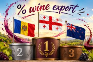 Georgia, Moldova e Nuova Zelanda: i Paesi in cui il vino incide di pi&ugrave; sul totale delle esportazioni