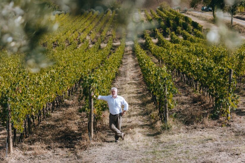 Giovanni Poggiali tra i vigneti di Felsina