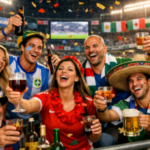 Dallo Champagne alle birra, la tequila messicana e il whisky scozzese: &egrave; un Mondiale tutto da bere