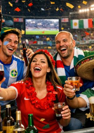 Dallo Champagne alla birra, la tequila messicana e il whisky scozzese: &egrave; un Mondiale tutto da bere