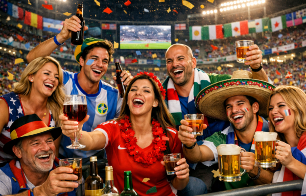 ALCOLICI, CALCIO, CANADA, CONSUMI, MESSICO, MONDIALI DI CALCIO, SPORT, USA, Non Solo Vino
