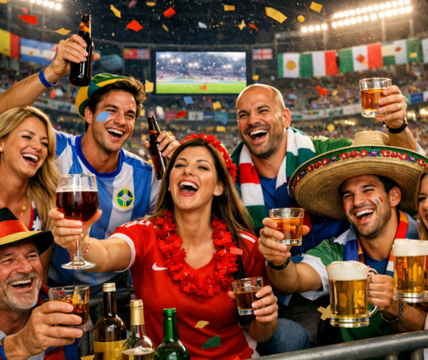 Dallo Champagne alla birra, la tequila messicana e il whisky scozzese: &egrave; un Mondiale tutto da bere