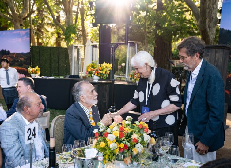 Il regista Francis Ford Coppola, proprietario di Inglenook Winery