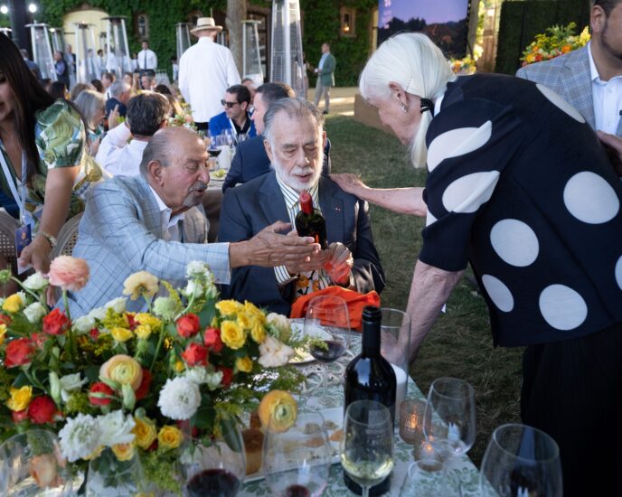 Il regista Francis Ford Coppola, proprietario di Inglenook Winery