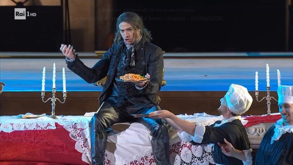 Le immagini della serata in diretta su Rai1