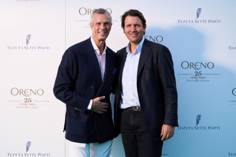 Alberto Moretti Cuseri e il produttore Salvatore Ferragamo de Il Borro 