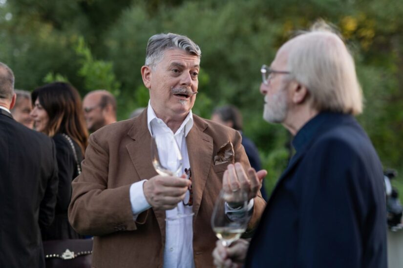 Marco Sabellico, curatore della guida “Vini d’Italia” del Gambero Rosso, e Gigi Brozzoni, curatore “Guida Oro I Vini di Veronelli” del Seminario Veronelli 