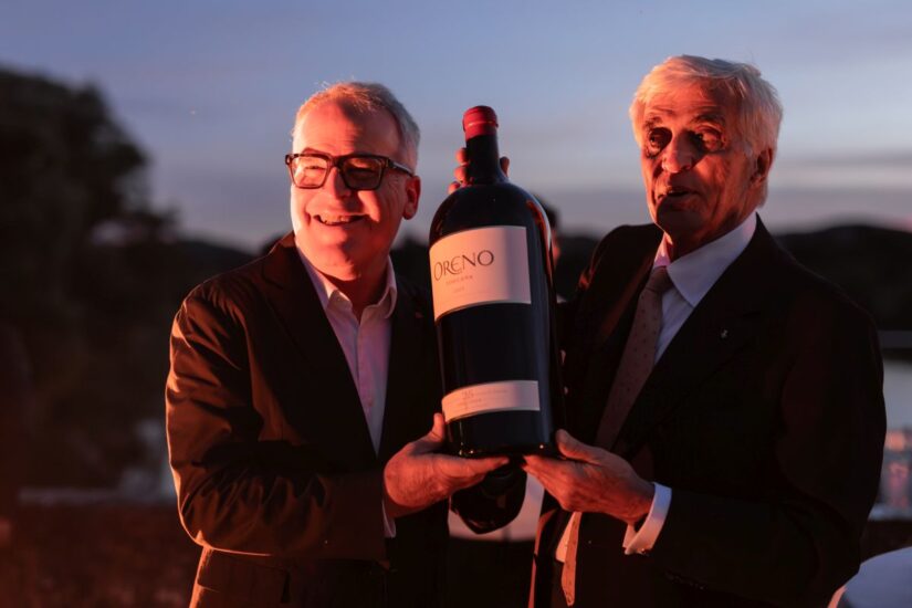 Antonio Moretti Cuseri e il wine critic James Suckling