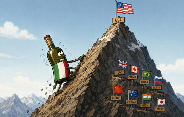 EXPORT, OSSERVATORIO UIV, PAESI TERZI, USA, VINO ITALIANO, Mondo