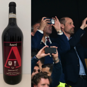 Una magnum di Amarone Aneri per il Principe William: il regalo dell&rsquo;Aston Villa al tifoso speciale