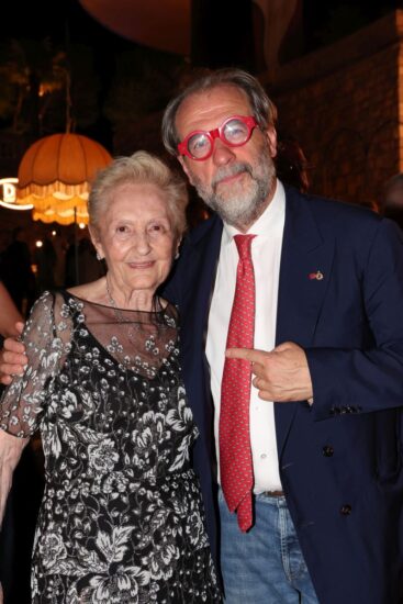 Bruna Gritti Cerea con il direttore WineNews, Alessandro Regoli (credit: Canio Romaniello Fotografo) 