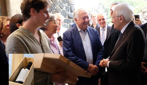 Passito di Pantelleria as a tribute to the President of the Republic, Sergio Mattarella
