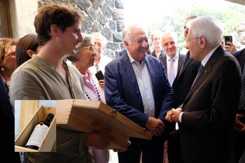 Il Presidente della Repubblica, Sergio Mattarella, a Pantelleria