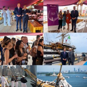 Vinitaly.Usa 2026 fa rotta su New York a bordo dell&rsquo;Amerigo Vespucci