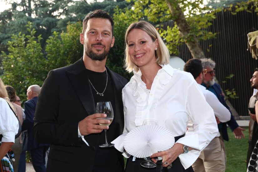 La campionessa di nuoto Federica Pellegrini, e il preparatore atletico Matteo Giunta (credit: Canio Romaniello Fotografo)