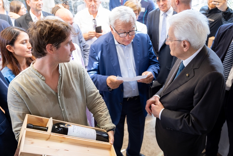 Il Presidente della Repubblica, Sergio Mattarella, a Pantelleria