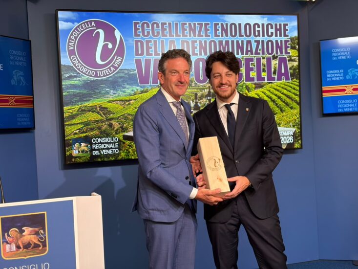 Christian Marchesini (Consorzio Vini Valpolicella) e Alberto Stefani (Regione Veneto)