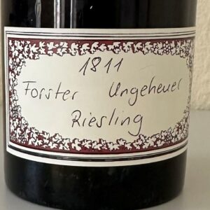In asta il pi&ugrave; antico Riesling mai offerto in Europa: il Forster Ungeheuer 1811 di Bassermann-Jordan
