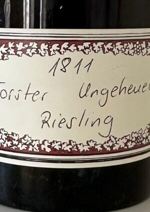In asta il pi&ugrave; antico Riesling mai offerto in Europa: il Forster Ungeheuer 1811 di Bassermann-Jordan
