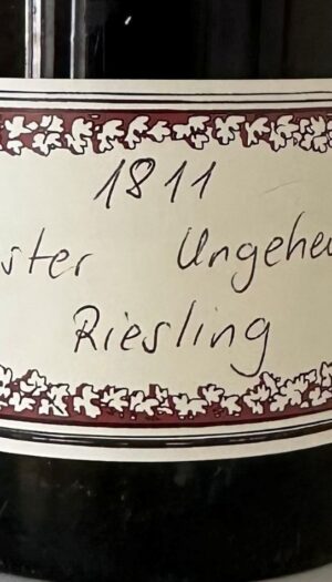 In asta il pi&ugrave; antico Riesling mai offerto in Europa: il Forster Ungeheuer 1811 di Bassermann-Jordan