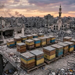 A Gaza tornano a volare le api: prima della guerra c&rsquo;erano 40.000 alveari, oggi si riparte da 35
