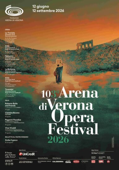 La locandina dell’“Arena Opera Festival” 2026 