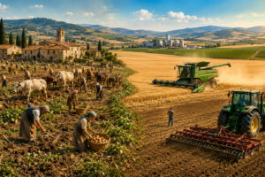 Meno aziende, ettari e lavoratori: oltre un secolo di rivoluzione dell&rsquo;agricoltura italiana