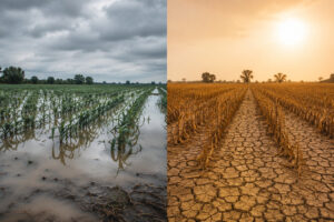 Clima e agricoltura: Italia divisa a met&agrave;, tra campi allagati e raccolti bruciati &ldquo;dalla sete&rdquo;