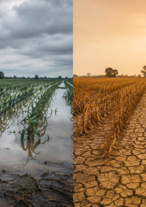 Clima e agricoltura: Italia divisa a met&agrave;, tra campi allagati e raccolti bruciati &ldquo;dalla sete&rdquo;
