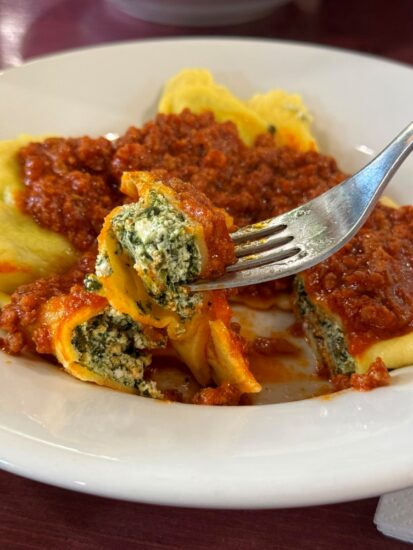 I Ravioli maremmani con gli spinaci