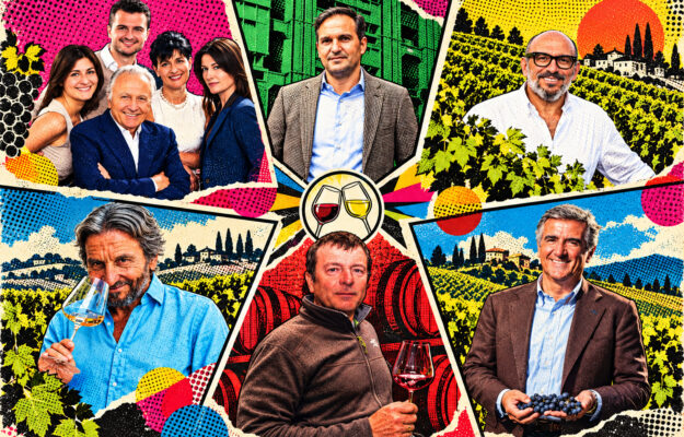 5 GRAPPOLI, BIBENDA, CA' DEL BOSCO, CRITICA, FIS, FONTODI, GAJA, GIACOMO CONTERNO, GUIDE, LA SPINETTA, PREMI, TERLANO, vino, Italia
