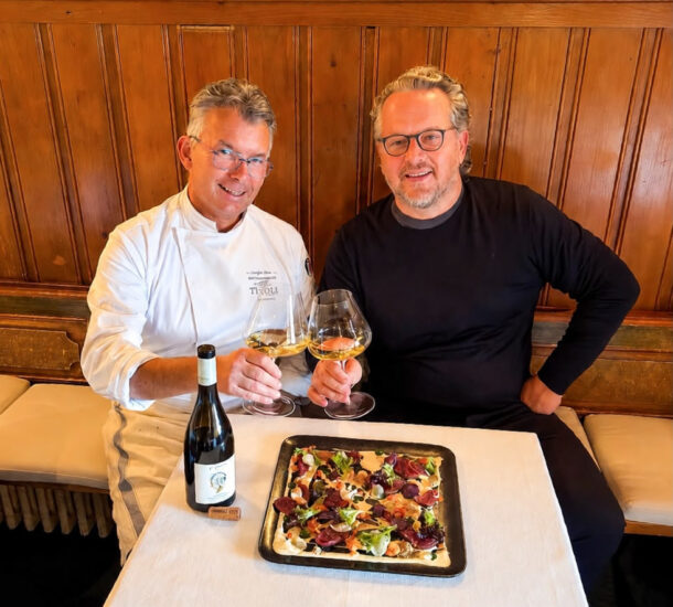 L’abbinamento d’autunno al ristorante Tivoli di Cortina, tra la Ribolla Gialla di La Ponca di Alex Maccana e la “Passeggiata nel Bosco” di Graziano Prest
