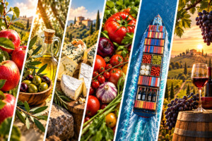 Export agri-food europeo a luglio 2026 a 138,7 miliardi di euro (-1%). Lieve recupero del vino (-3%)