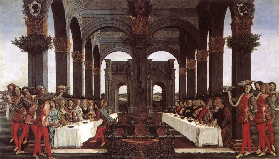 “Nastagio degli Onesti, quarto episodio” di Sandro Botticelli a Palazzo Pucci a Firenze