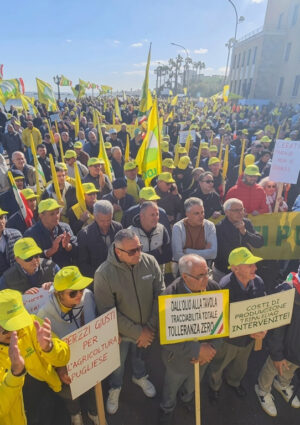 L&rsquo;agricoltura italiana in difficolt&agrave;: in Puglia, a Bari, 5.000 agricoltori Coldiretti in protesta