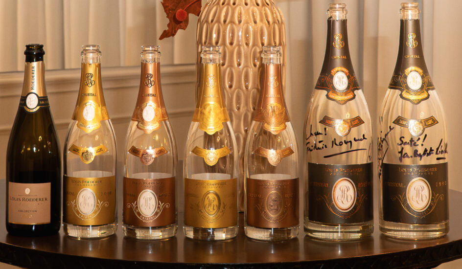 I vini della degustazione per i 150 anni di Cristal al Da Vittorio