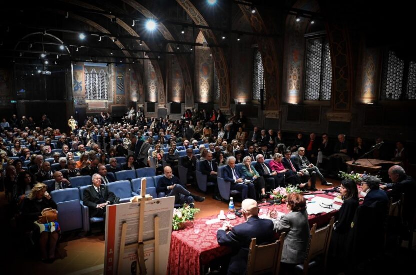 L’evento nella Sala dei Notari a Perugia 