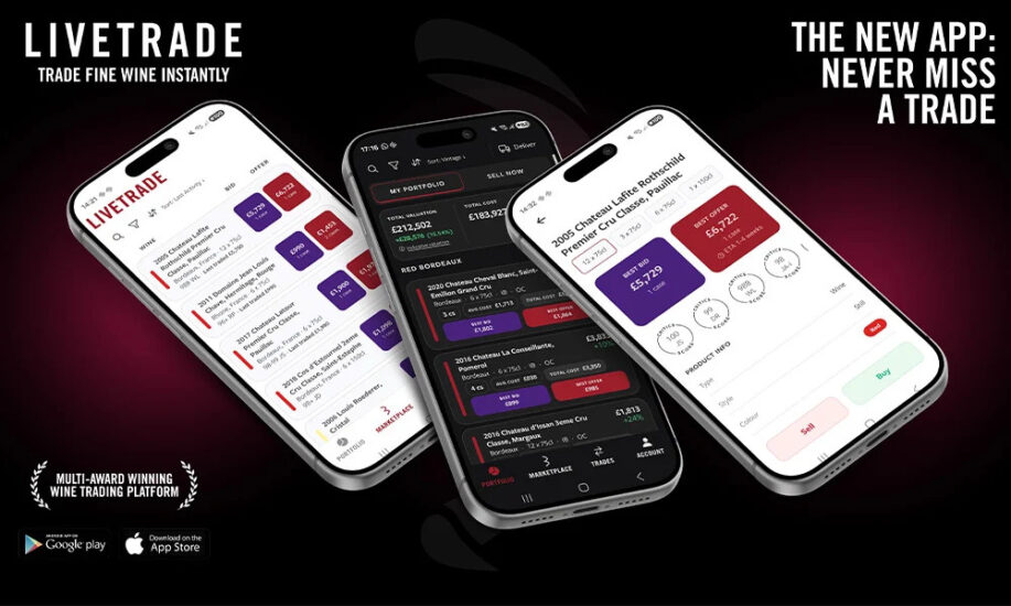 L’app “LiveTrade” di Bordeaux Index avvicina le nuove generazioni al trading di fine wines