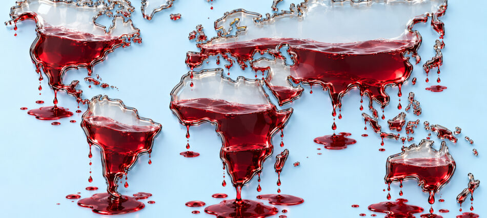 Vino, l&rsquo;export mondiale frena in volume e valore nei primi 6 mesi 2026