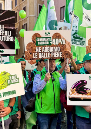 Dal campo alla tavola rincari fino al +421%: la protesta di Cia-Agricoltori in piazza a Montecitorio