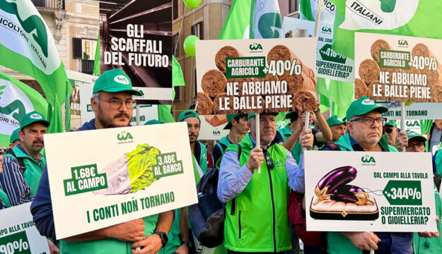 Dal campo alla tavola rincari fino al +421%: la protesta di Cia-Agricoltori in piazza a Montecitorio