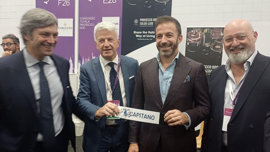 Alex del Piero con Luca Giavi (Prosecco Doc)