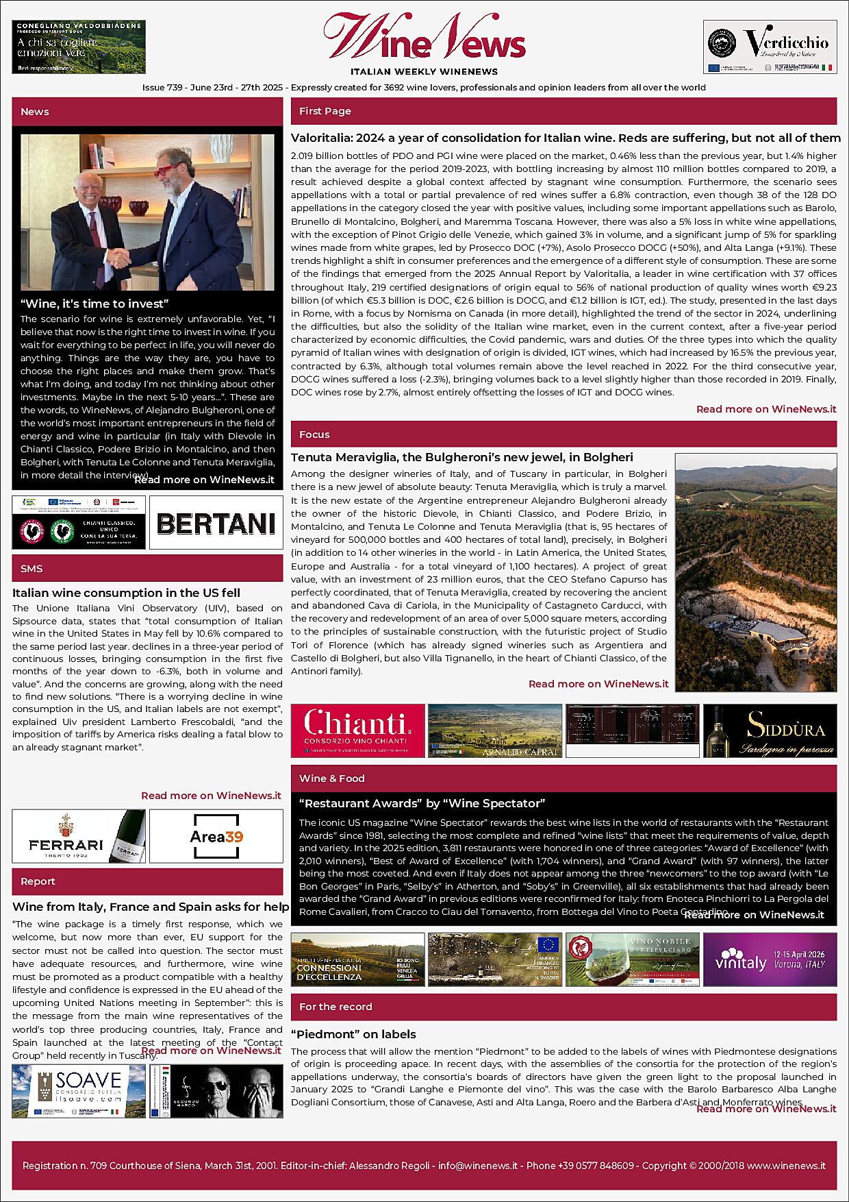 Italian Weekly WineNews